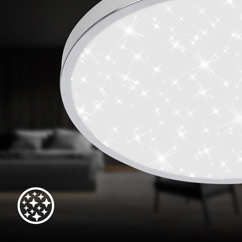 BRILONER - LED Bathroom Ceiling Light with Indirect Light, IP44