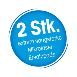 LIVINGTON Touchless Mop Replacement Pads, Floor Wipes, Microfibre Pads, Set of 2