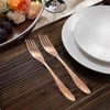 7.28" Copper Dinner Forks Copper Dinner Forks, Mirror Finish &