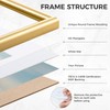 Modern Arched Picture Frames (Set of 3), Shatterproof PVC Photo
