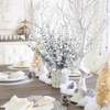 RECUTMS 36Pcs Silver Eucalyptus Stems Artificial Eucalyptus Leaves Decor Eucalyptus