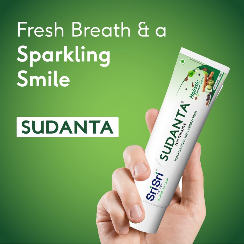 Sri Sri Tattva Sudanta Toothpaste, 200g (Pack of 4)