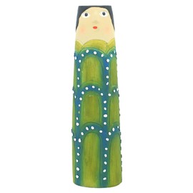 Spring Bud Vases, Bohemian Family Face Vase Boho Cute Home Decor, Character Vase Flower Plant Holder Bathroom Shelf Decor for House Decor Living Room Wedding Centerpieces (F)