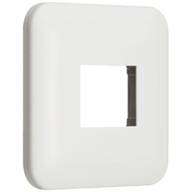 Panasonic Cosmo Series Wide 21 Mini Outlet Plate with Mounting Frame Round White WTF7071W