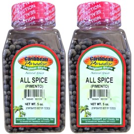 Caribbean Paradise Allspice Pimento 2-Pack, Natural Spice, 5oz Each