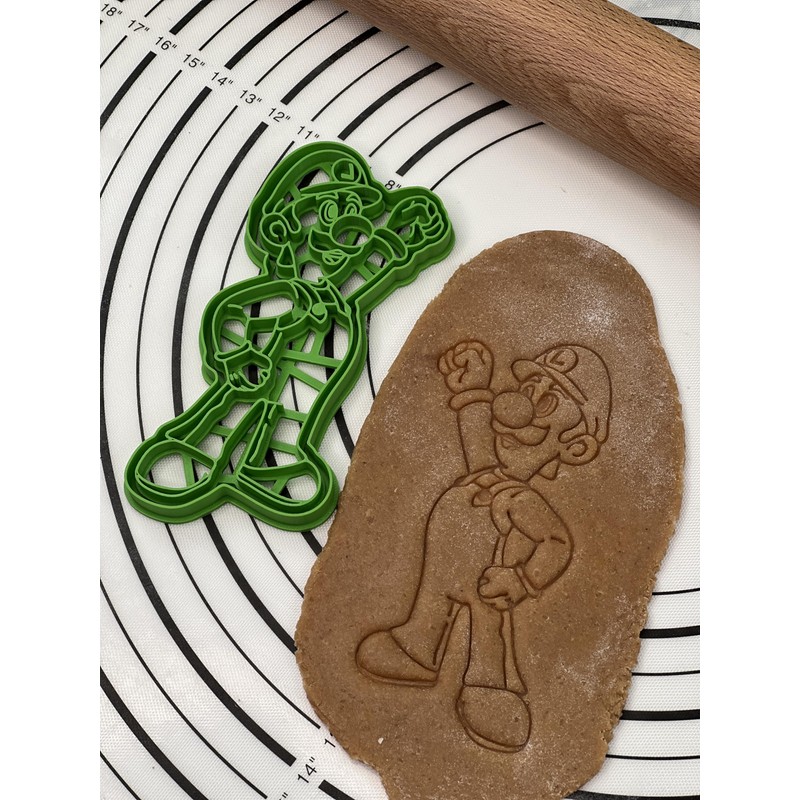Cool Luigi Cookie Cutter & Mold Produced by 3D Kitchen