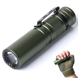 2000LM EDC Tactical Flashlight IP65 Waterproof With 6 Mode,Rechargeable High Lumens LED Pocket Flashlight,14Hr(2600mAh) Battery Life For Daily Home Use, Adventure, Tactical Outdoor, Emergency