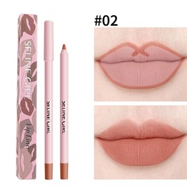 SWEET NIGHT Lip Liner, Anti-Falling Lip Tint, Lip Pencil, Moisturizing Color Lip, Improves Blood Tone, Peach Beige for Women (02-Peach Beige)