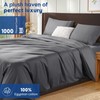 SONORO KATE 100% Egyptian Cotton Duvet Cover Queen Size, 1000
