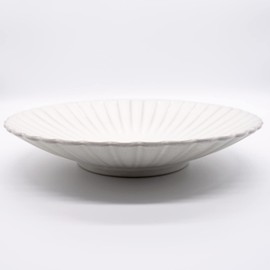 Hana Plate, Plate, Large, Approx. 9.1 inches (23 cm), Ginhaku, Setoyaki, Made in Japan