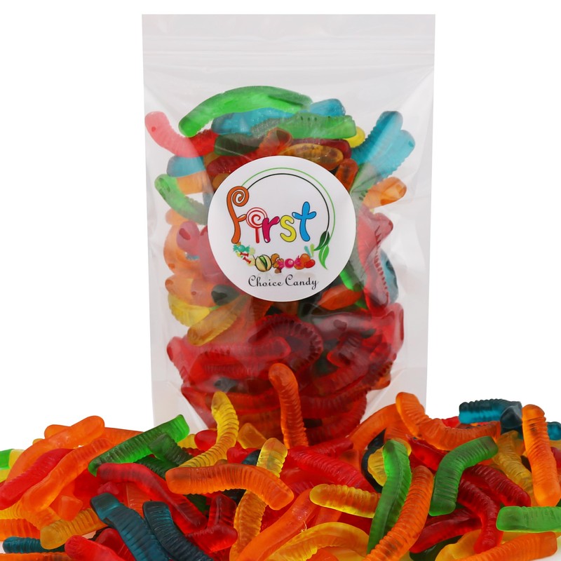 FirstChoiceCandy Sweet & Sour Gummy Worms, Multi Flavors and Solid