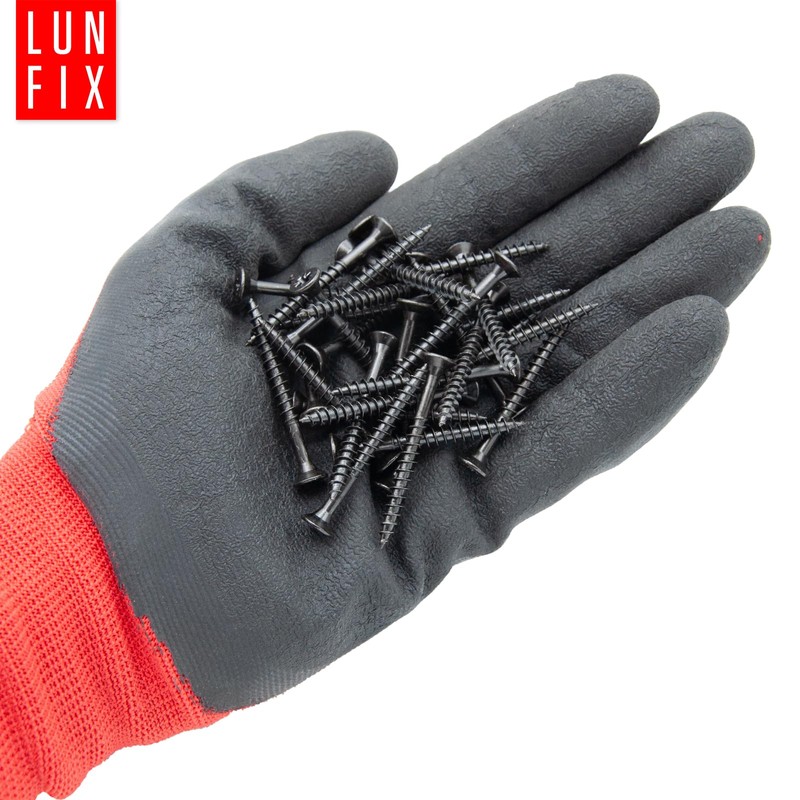 4.5 x 45 mm Pack of 100 Countersunk Screws Black