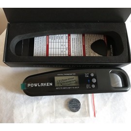 Powlaken Instant Read Meat Kitchen Cooking Digital Food Thermometer Deep Fry BBQ