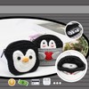 WisePoint Penguin Shaped Coin Purse Pouch, Crocheted Change Purse Wallet
