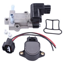 MOTOKU IAC Idle Air Control Valve & Throttle Position Sensor TPS w/Connector Wire Harness for Toyota 4Runner 2000 Tacoma 2000-2004