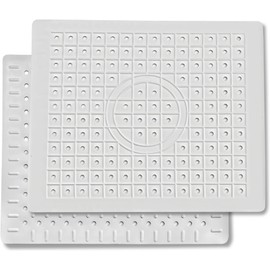 U UAIREMSIC 2 Pack Kitchen Sink Mat, 12" x 10" Dish Drying Mat for kitchen Counter, Eco-Friendly Grid Sink Protector, Durable Rubber Dish Draining Mat, U-SM2X