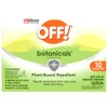 OFF! Botanicals Insect Repellent Wipes, Mosquito Repellent, 10 Count Individually