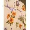 PAGO POCO Rectangular Tablecloth Lavender Design in All Sizes 100%