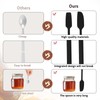 2 Pcs Silicone Jar Spatula Long Handle Rubber Scraper Heat