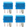 4X 90080-87026 90987-02027 AC Relay 12VDC 4Pins Compatible with Toyota