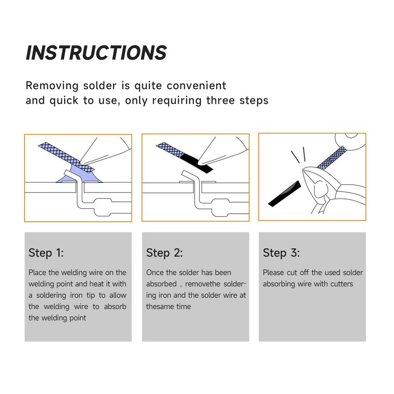 TOWOT Solder Wick, Desoldering Braid, Flux Wick, and Desoldering Wicks