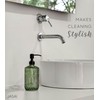 JASAI 18Oz Green Soap Dispenser with Black Rust Proof Pump,