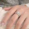 SHELOVES Sterling Silver Engagement Wedding Rings Set Soliraire Round CZ