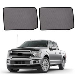 KOCZIL Car Window Shades for 2015-2020 f150 - Rear Side Window Sun Shade for Baby, Breathable Mesh Car Privacy Window Covers, UV Protection and Heat Insulation for Road Trips, Napping, Camping (2 PCS)