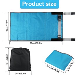 Kids Airplane Footrest, Lightweight Foldable Toddler Airplane Seat Extender Portable Toddler Travel Bed Kids Airplane Travel Essentials Airplane Travel Accessories for Kids (Blue)