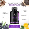 Resveratrol De 90 Cáps Con Semilla De Uva Roja Acai.