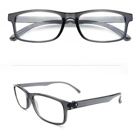 CVVTSPE 3 Pack Reading Glasses Blue Light Blocking,Reading Glasses for Women Men,Anti UV/Glare Filter Lightweight Eyeglasses (3 Pack Grey, 4, multiplier_x)