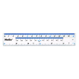 Helix 15cm 6 inch Ruler - Clear (Pack of 50) J01025