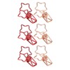 100 Pcs Binder Clips Hollow Cute Star Shape Sturdy Metal