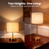AWOKE 17.7-Inch Tall Cordless Table Lamp, 7500mAh Long-Lasting Battery Operated