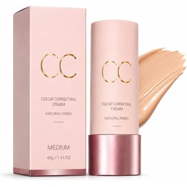 Crema CC Correctora Color, Sérum Tintado Hidrata,Corrige y Unifica el Tono (Medium)