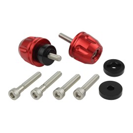 POSH FAITH 032176-02 Motorcycle Supplies Handlebar End Revolver End Honda/Suzuki Genuine Handle M6 Type CB1300SF/SB | CT125 Hunter Cub, Red