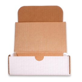 6x4x2 White Gift Boxes 50 Pack | Small Die Cut Corrugated Cardboard Box Mailers | USA Made Packing Supplies for Shipping