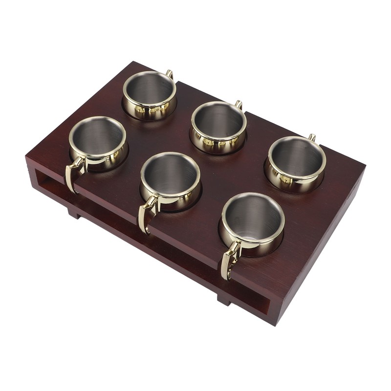 6Pcs Mule Mug Holder Set Sturdy Hammered Cocktail Drink Beer
