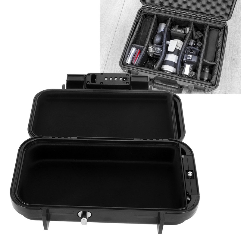Portable Security Case Lock Box Safe Mini Travel Safe 4