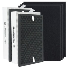 True HEPA Replacement Filter Kit for Honeywell HPA5100B HPA5150 InSight Purifiers & PowerPlus HPA3100 | Replaces HRF-R1 HRFSC1 HRF-A100 (2-Pack R/S | 4-Pack A) | HPA5100B Compatible Air Filters