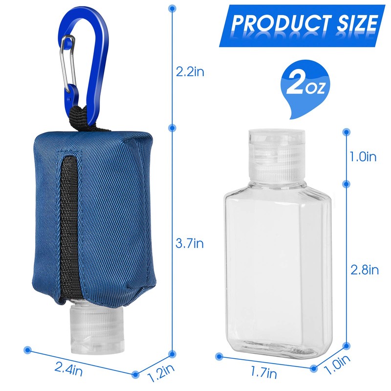 Jollsung Hand Sanitizer Bottle Case Holder, Travel Size Empty Bottle