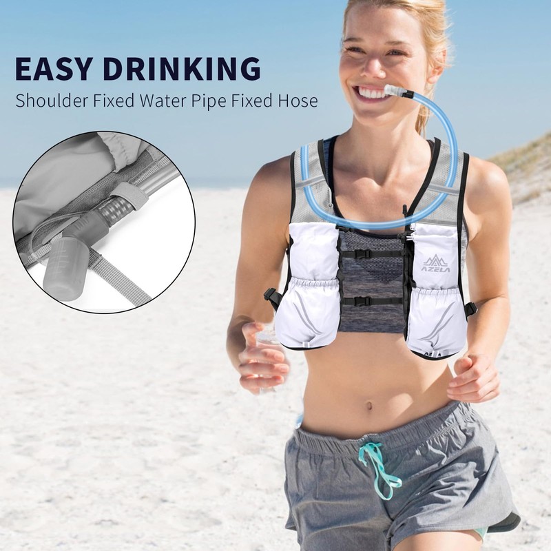 Running Vest for Women Men,Adjustable Chest Straps Running Hydration Vest,