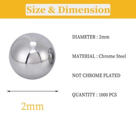 One 3-1/4" Inch Diameter Hardened Chrome Solid Steel Bearing Balls, Vigorous Precision Balls (1 Piece)