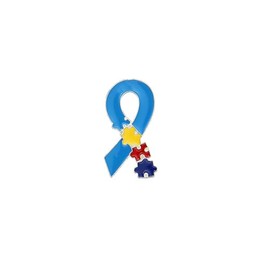 LPYO Autism Awareness Lapel Pin for Women Enamel Multi Color Autism Puzzle Piece Brooches Pins Pins Autism Awareness Accessories for Clothing, Shirts and Jackets (tie)