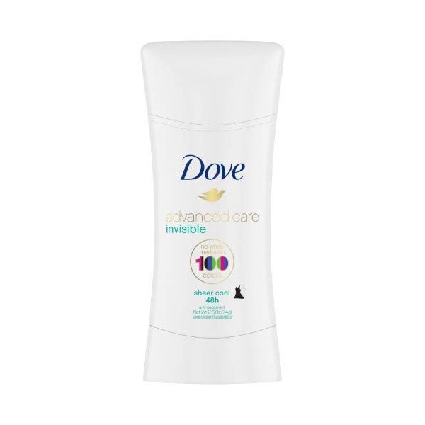 Dove Antiperspirant Deodorant Advanced Care Sheer Cool 2.6 oz (Pack of 4)
