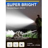Durapower Rechargeable Spotlight, 500 Lumens LED Spotlight Flashlight, IPX2 Waterproof