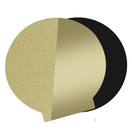 Round 120mm in Diameter Textured/Smooth Double Sided PEI Sheet Flexible Spring Steel Platform Magnetic Build Plate for Monoprice Mini Delta v2 3D Printer