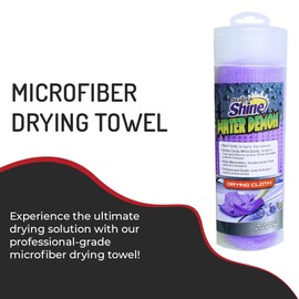 HI-TECH Magna Shine Water Demon Drying Towel – Ultra Absorbent Microfiber Car Detailing Towel – 27x17 – Fast-Drying, Waffle Texture – Cars, Trucks, Boats, Bikes