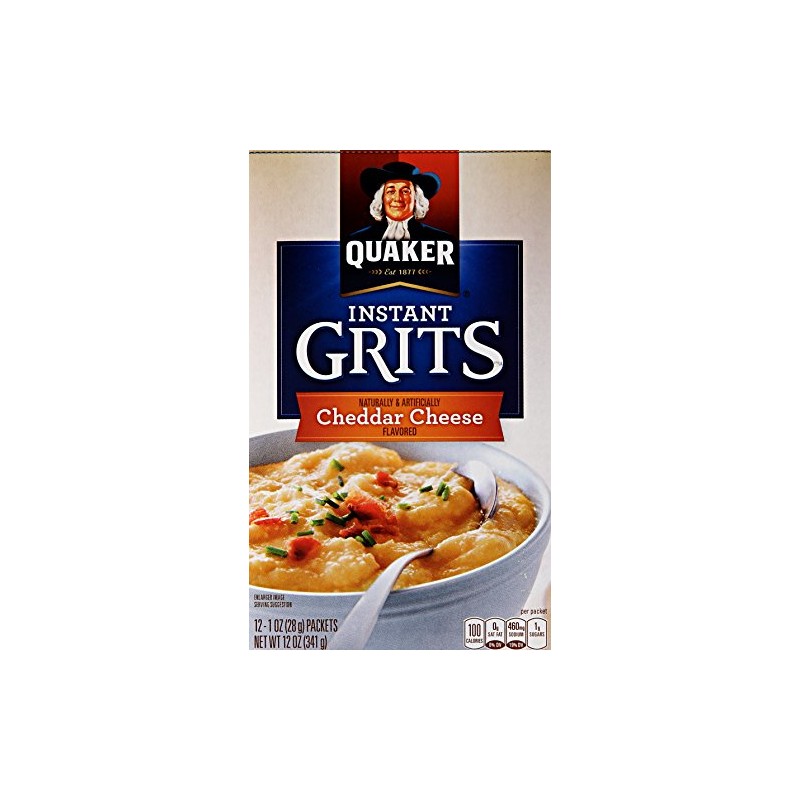 Quaker Instant Grits Cheddar Cheese, 12 ct