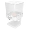 Cereal Dispenser 17.5oz Capacity Single Grid Grain Dispenser Transparent Plastic
